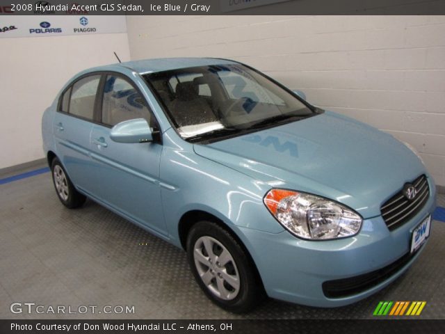 2008 Hyundai Accent GLS Sedan in Ice Blue