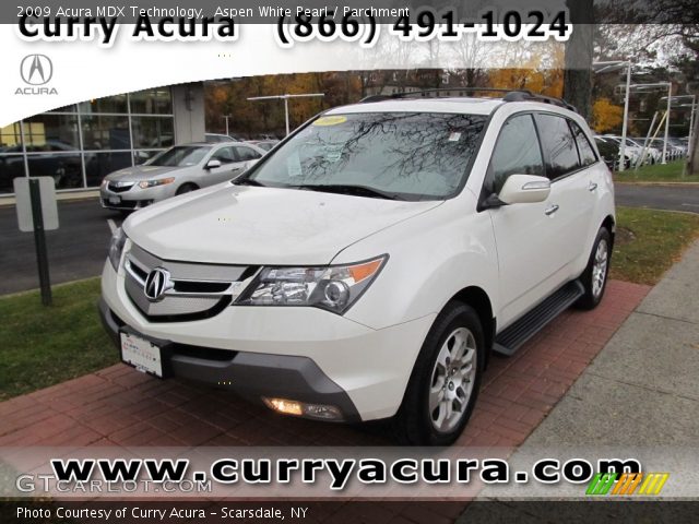 2009 Acura MDX Technology in Aspen White Pearl