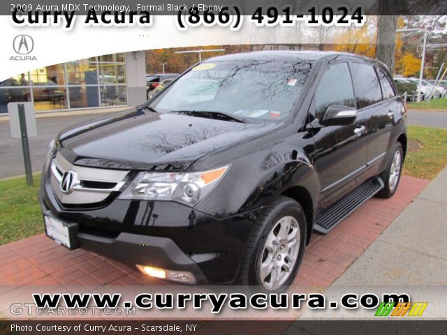 2009 Acura MDX Technology in Formal Black