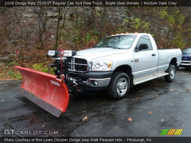 2008 Dodge Ram 2500 ST Regular Cab 4x4 Plow Truck in Bright Silver Metallic
