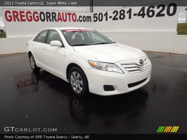2011 Toyota Camry LE in Super White