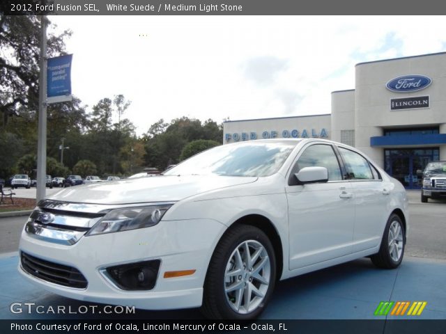 2012 Ford Fusion SEL in White Suede
