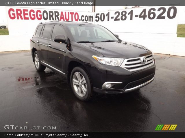 2012 Toyota Highlander Limited in Black