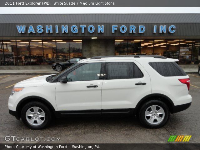 2011 Ford Explorer FWD in White Suede