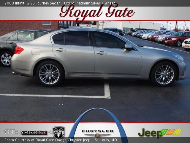 2008 Infiniti G 35 Journey Sedan in Liquid Platinum Silver