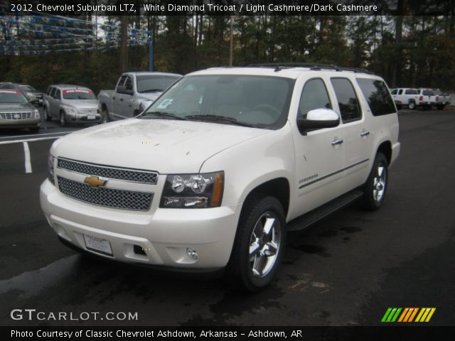 2012 Chevrolet Suburban LTZ in White Diamond Tricoat