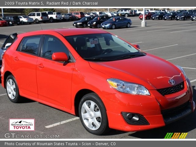 2009 Toyota Matrix S in Radiant Red