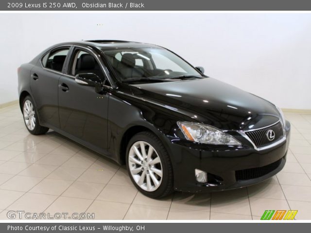2009 Lexus IS 250 AWD in Obsidian Black