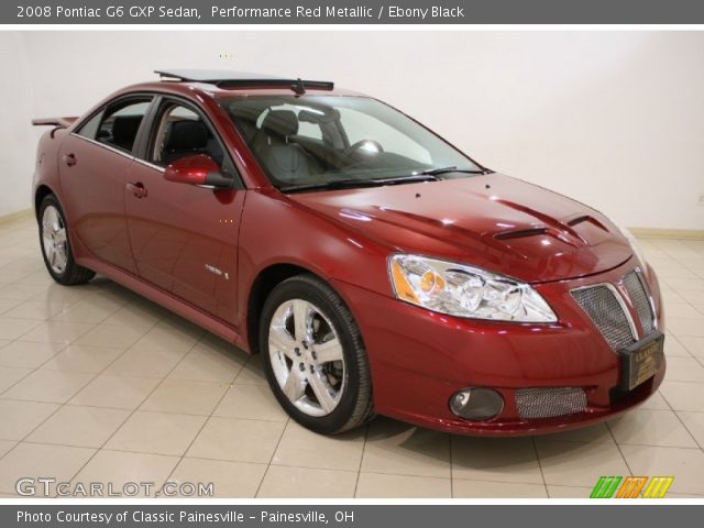 2008 Pontiac G6 GXP Sedan in Performance Red Metallic