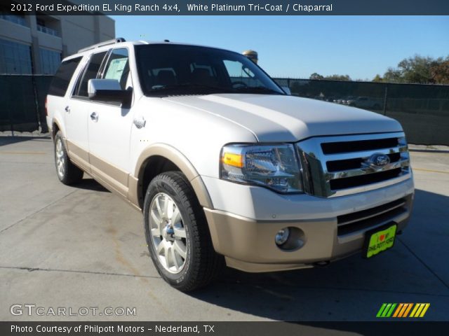 2012 Ford Expedition EL King Ranch 4x4 in White Platinum Tri-Coat