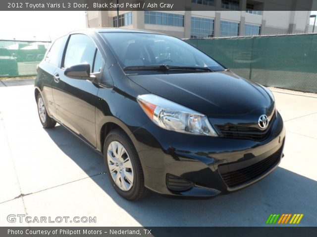 2012 Toyota Yaris L 3 Door in Black Sand Pearl