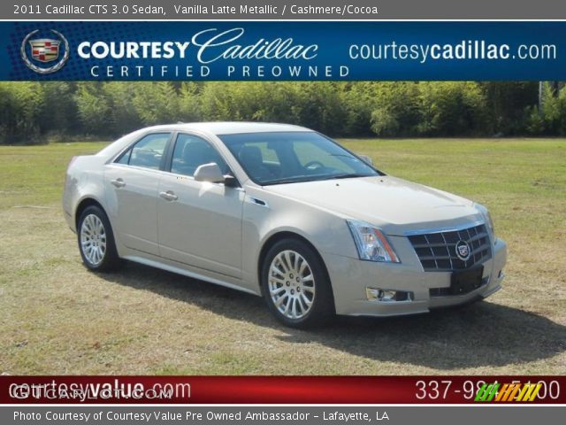 2011 Cadillac CTS 3.0 Sedan in Vanilla Latte Metallic