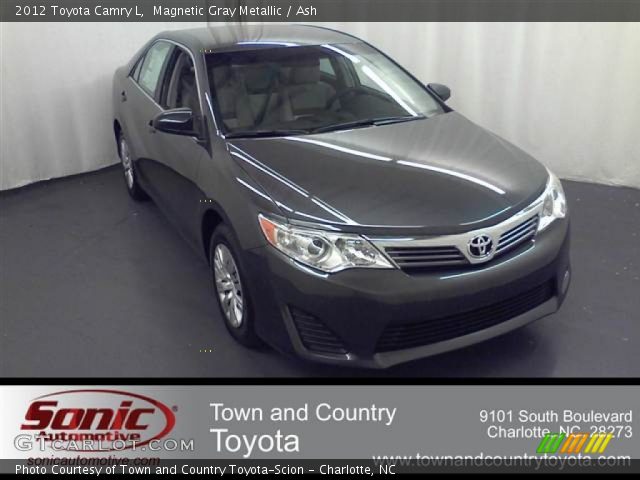 2012 Toyota Camry L in Magnetic Gray Metallic