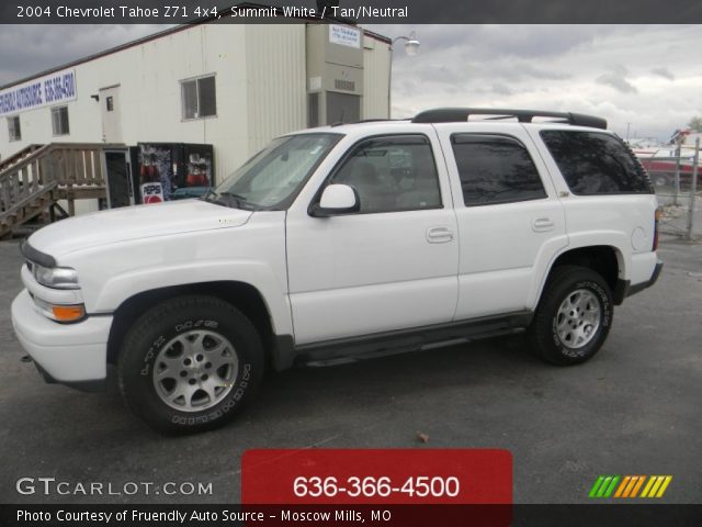 2004 Chevrolet Tahoe Z71 4x4 in Summit White