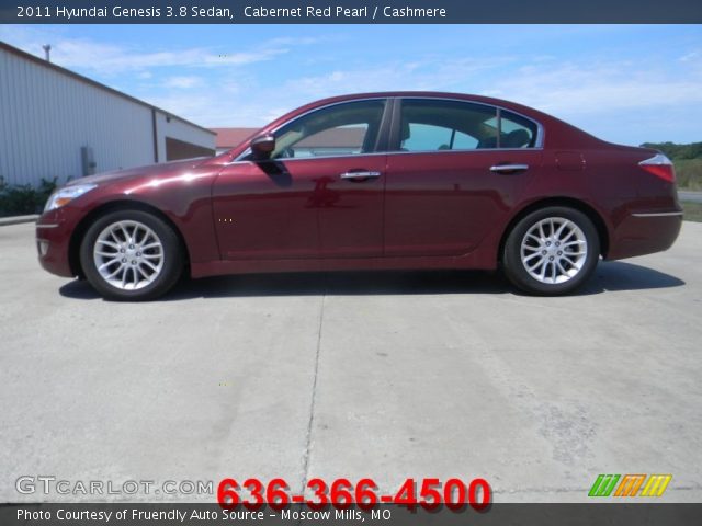 2011 Hyundai Genesis 3.8 Sedan in Cabernet Red Pearl