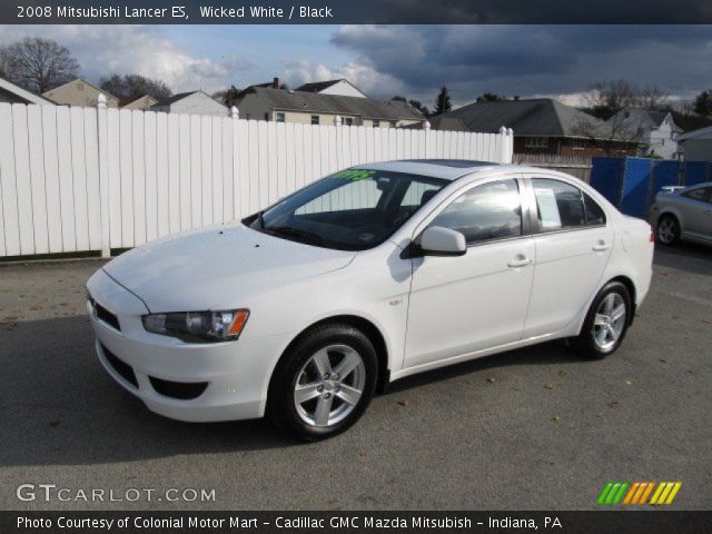2008 Mitsubishi Lancer ES in Wicked White