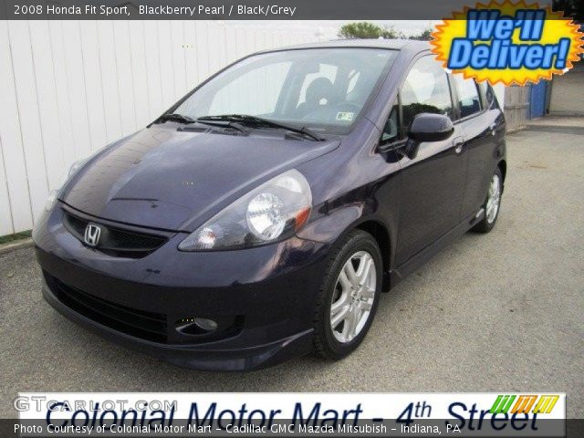 2008 Honda Fit Sport in Blackberry Pearl