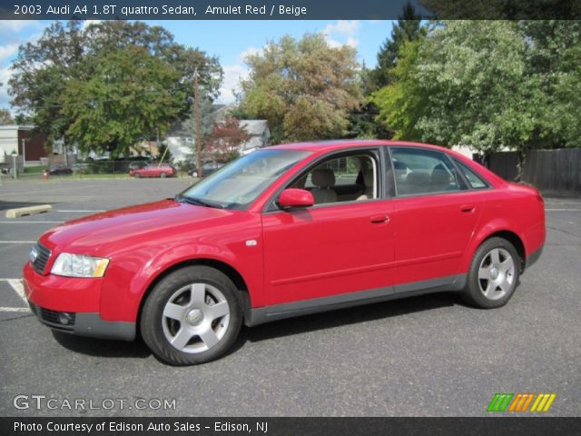 2003 Audi A4 1.8T quattro Sedan in Amulet Red