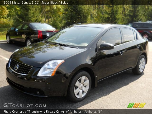 2008 Nissan Sentra 2.0 S in Super Black