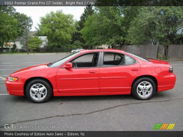 2002 Pontiac Grand Prix GT Sedan in Bright Red