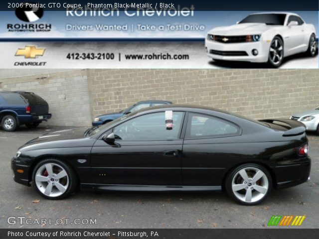 2006 Pontiac GTO Coupe in Phantom Black Metallic