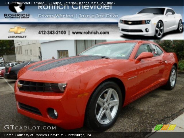 2012 Chevrolet Camaro LT Coupe in Inferno Orange Metallic