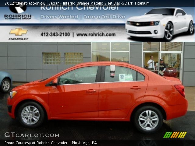 2012 Chevrolet Sonic LT Sedan in Inferno Orange Metallic