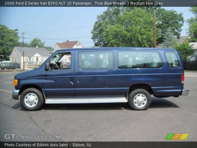 2006 Ford E Series Van E350 XLT 15 Passenger in True Blue Metallic