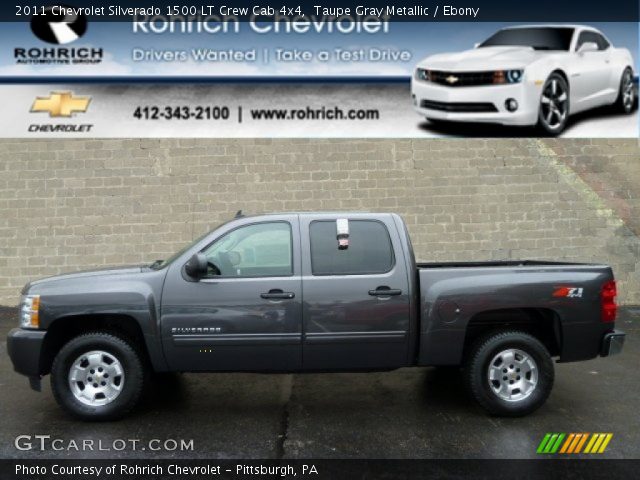 2011 Chevrolet Silverado 1500 LT Crew Cab 4x4 in Taupe Gray Metallic