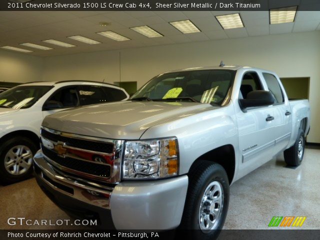 2011 Chevrolet Silverado 1500 LS Crew Cab 4x4 in Sheer Silver Metallic