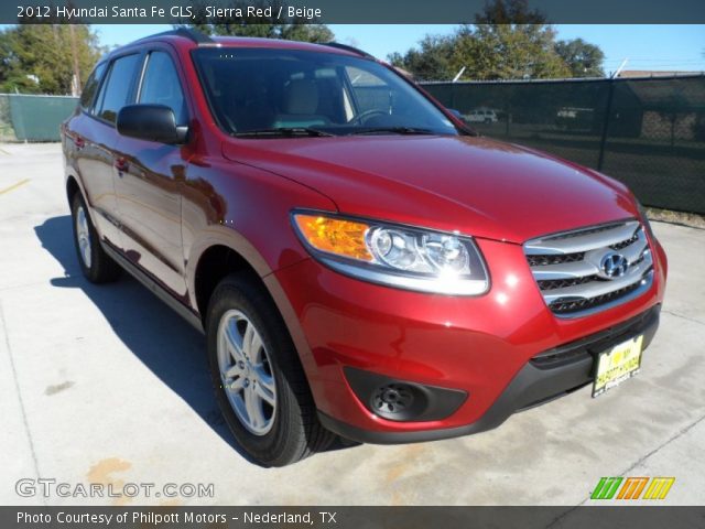 2012 Hyundai Santa Fe GLS in Sierra Red