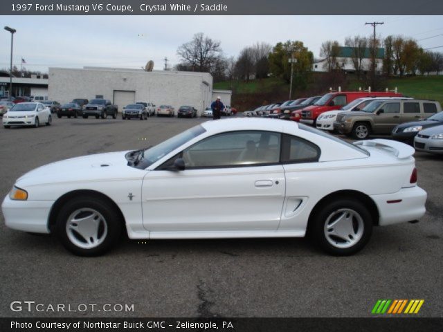 1997 Ford Mustang V6 Coupe in Crystal White