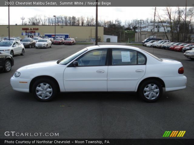 2003 Chevrolet Malibu Sedan in Summit White