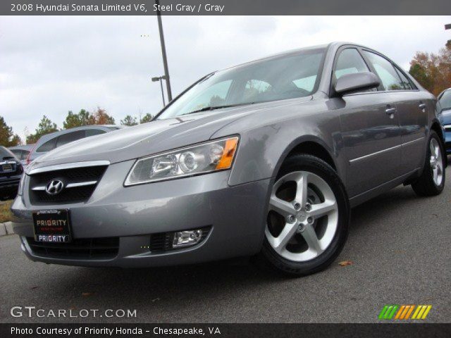 2008 Hyundai Sonata Limited V6 in Steel Gray