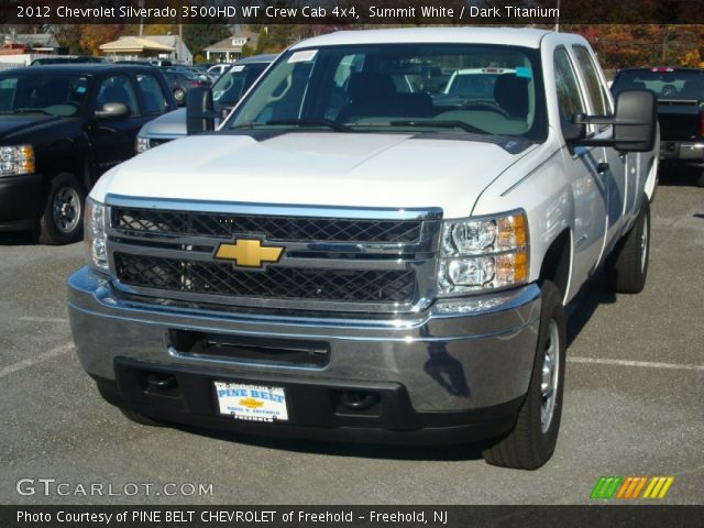 2012 Chevrolet Silverado 3500HD WT Crew Cab 4x4 in Summit White