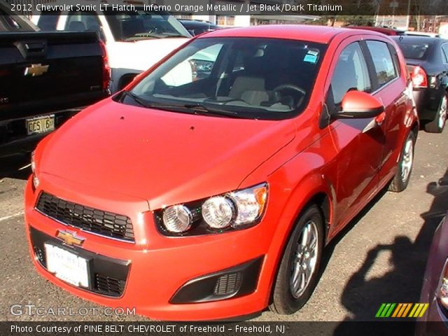 2012 Chevrolet Sonic LT Hatch in Inferno Orange Metallic