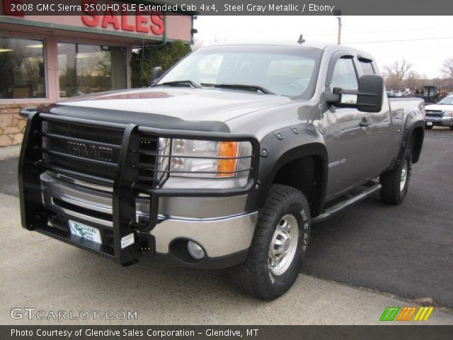 2008 GMC Sierra 2500HD SLE Extended Cab 4x4 in Steel Gray Metallic