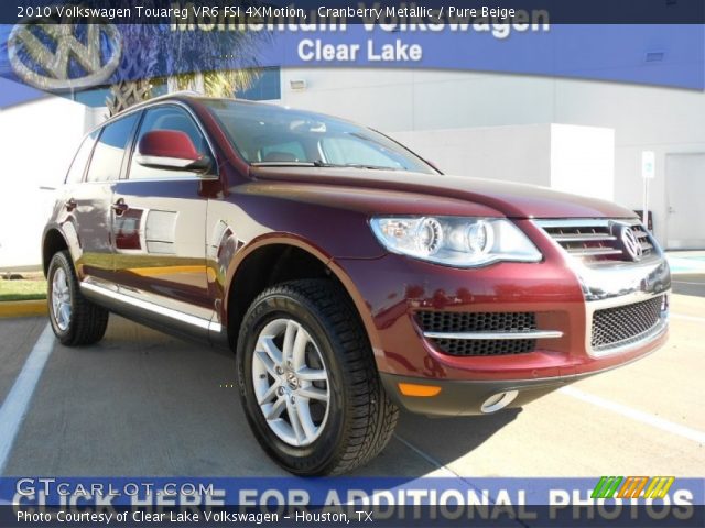 2010 Volkswagen Touareg VR6 FSI 4XMotion in Cranberry Metallic