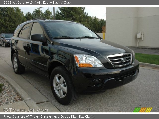 2008 Kia Sorento LX 4x4 in Ebony Black