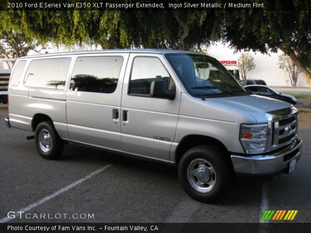 2010 Ford E Series Van E350 XLT Passenger Extended in Ingot Silver Metallic