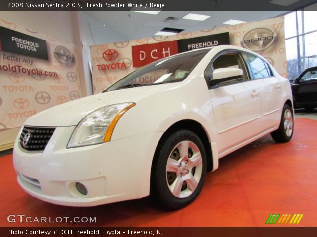 2008 Nissan Sentra 2.0 S in Fresh Powder White