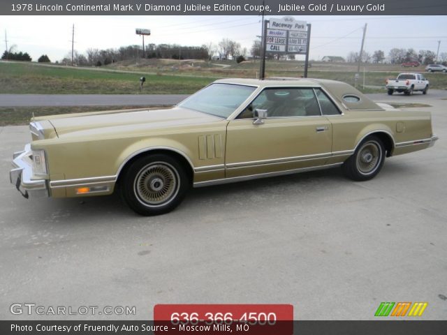 1978 Lincoln Continental Mark V Diamond Jubilee Edition Coupe in Jubilee Gold