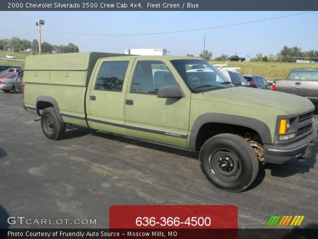 2000 Chevrolet Silverado 3500 Crew Cab 4x4 in Fleet Green