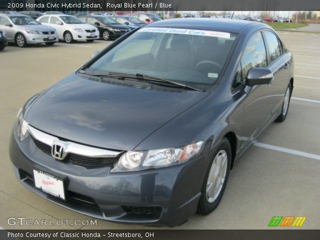 2009 Honda Civic Hybrid Sedan in Royal Blue Pearl