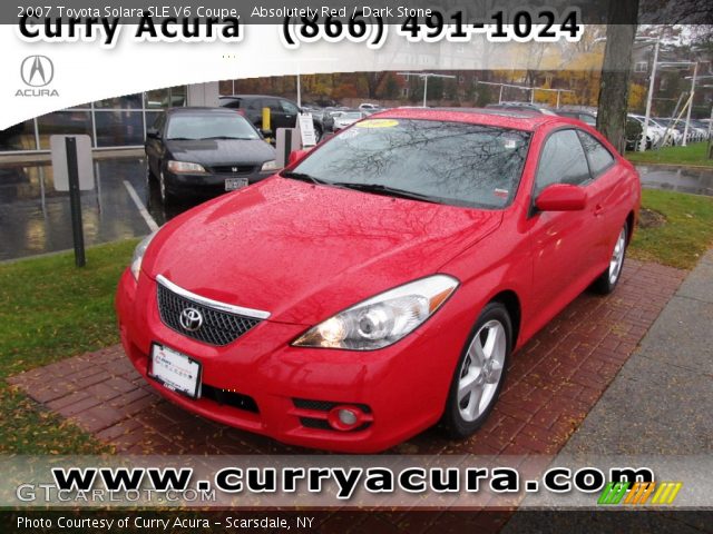 2007 Toyota Solara SLE V6 Coupe in Absolutely Red