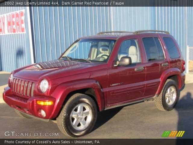 2002 Jeep Liberty Limited 4x4 in Dark Garnet Red Pearlcoat