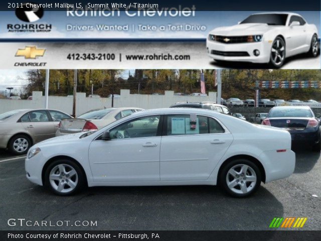 2011 Chevrolet Malibu LS in Summit White