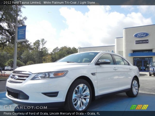 2012 Ford Taurus Limited in White Platinum Tri-Coat