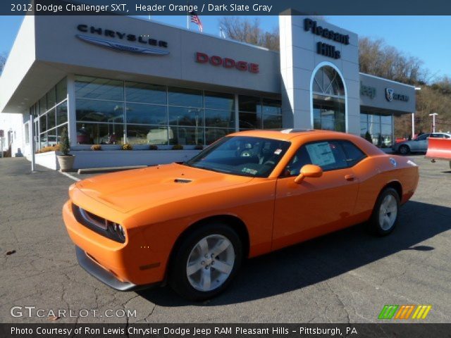 2012 Dodge Challenger SXT in Header Orange