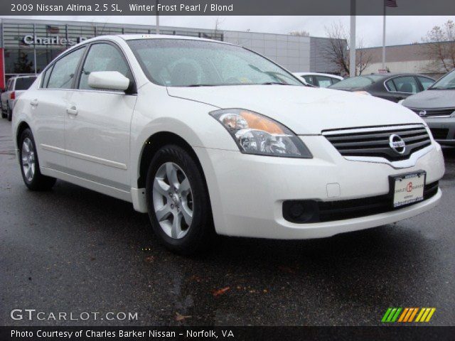 2009 Nissan Altima 2.5 SL in Winter Frost Pearl